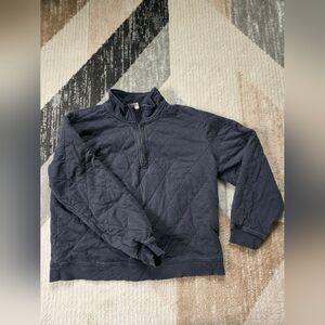 Universal Thread Charcoal Quilted Pullover